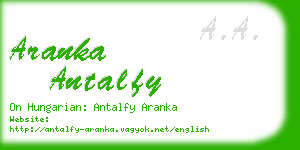 aranka antalfy business card